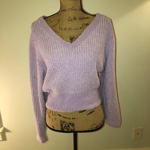 Urban Outfitters Cozy Chenille V-Neck Sweater
